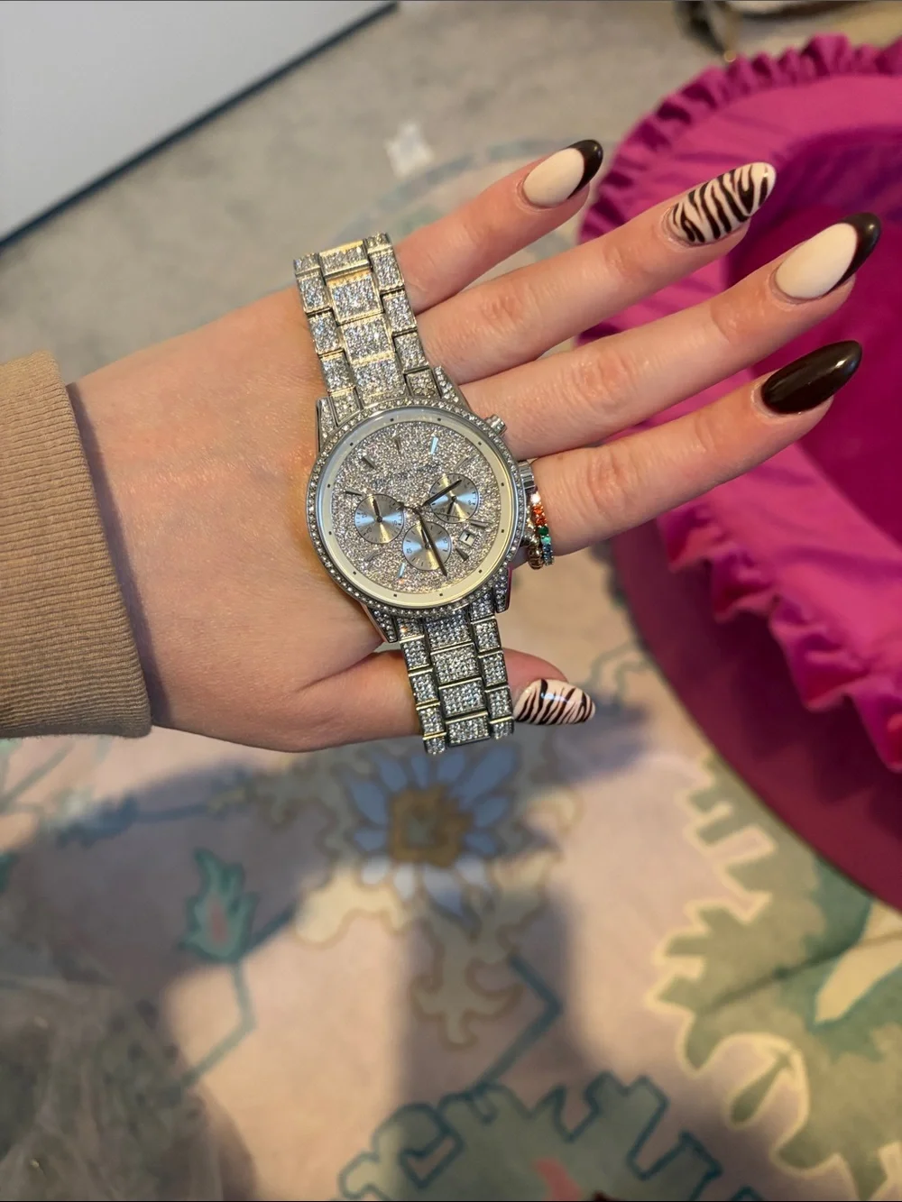 Michael Kors oversized Crystal Watch